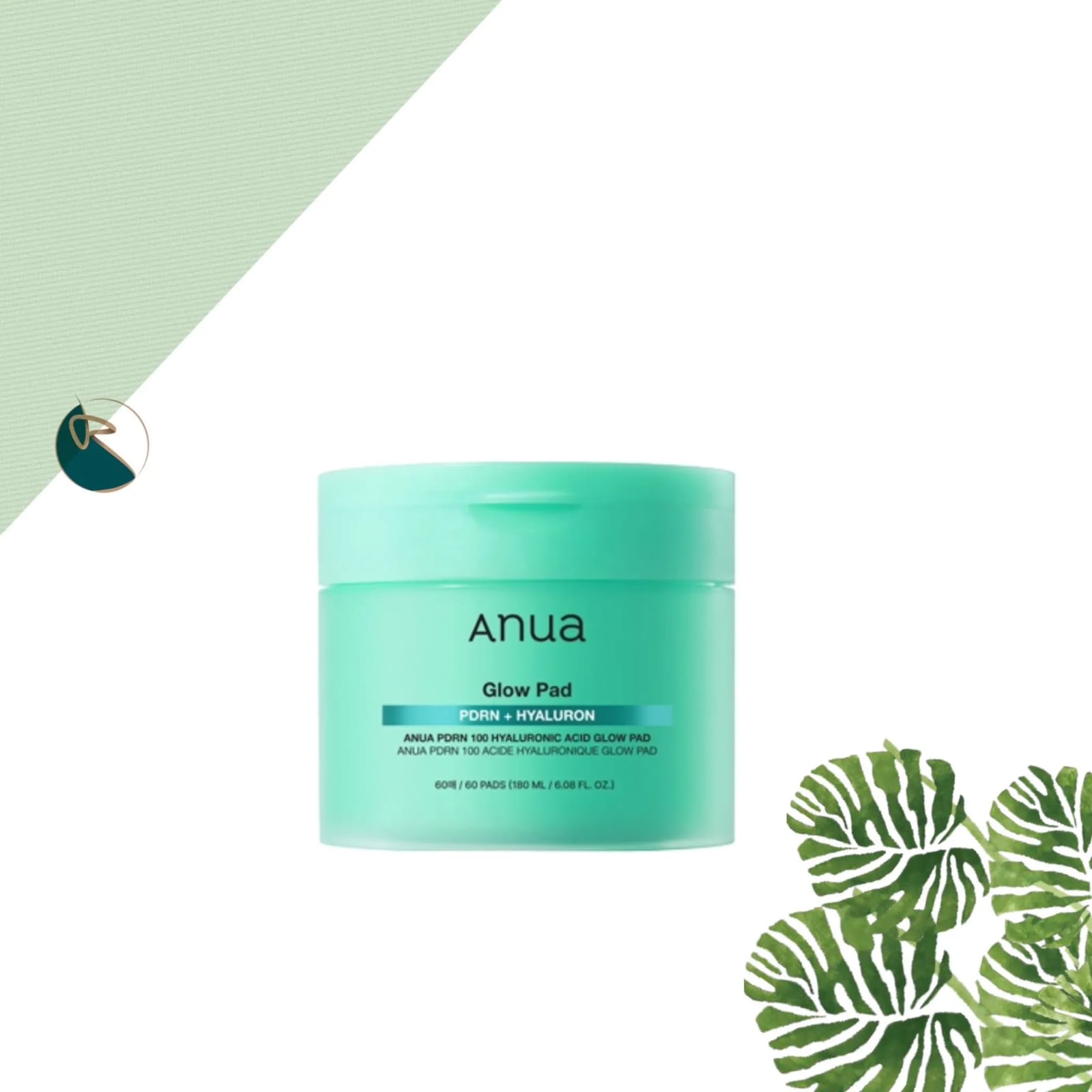 Anua PDRN 100 Hyaluronic Acid Glow Pad 60 pads